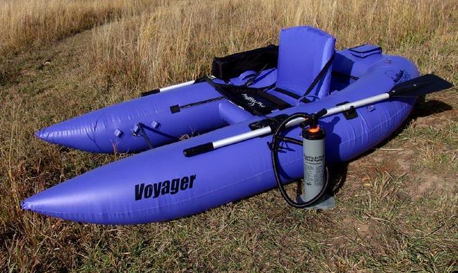 ODC Voyager The NEW Creek Company Voyager Frameless Pontoon Boat! The Voyager combines the best of both worlds, float tube portability with pontoon boat stability.