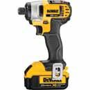 BUILT-IN LED LIGHT XR Power tools contain an LED light with 20 second trigger release delay.
