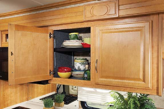 The handy storage area underneath is a great place for pet food or other bulky items. At night, the dinette transforms into a comfy bed for an overnight guest.