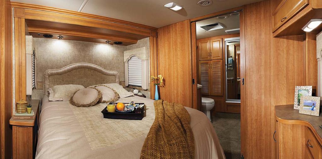 A lot of extra space is created thanks to the 30" bedroom