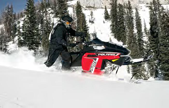 Snowmobiles depicted in this brochure may feature PURE parts and accessories and are not standard features of the base model snowmobile they accompany.