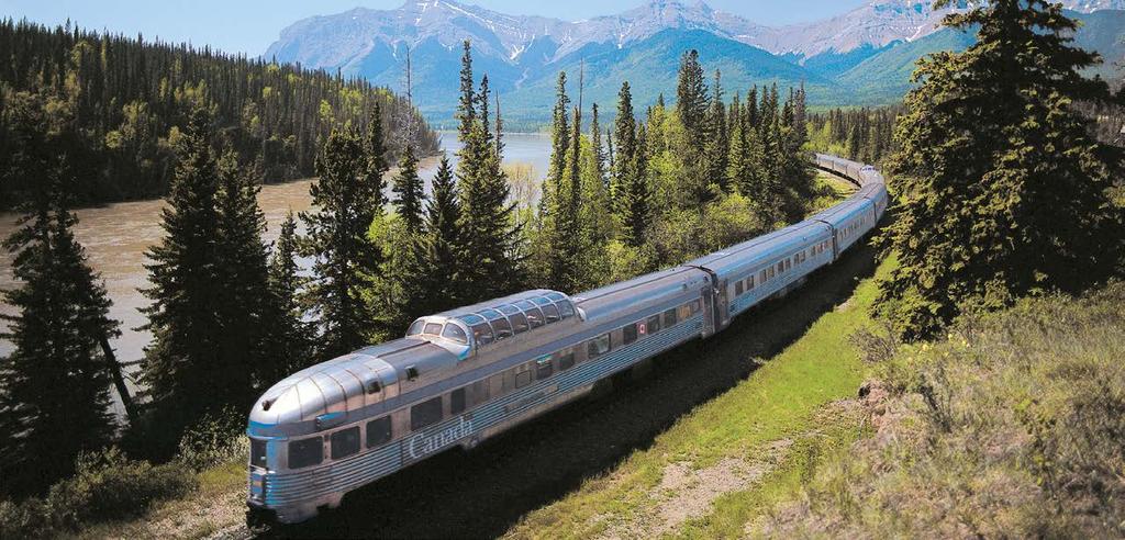 THE CANADIAN The Empire Builder Vancouver Jasper Icefields Parkway Banff Montréal The Canadian The Lake Shore Limited Travel 2200 miles across seven northern U.S. states on the Empire Builder, one of Amtrak s trains.