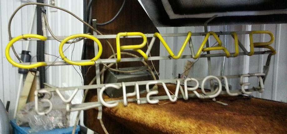 I just purchased this rare neon dealer window sign from a former Chevy dealer. It was originally supplied in 1960.