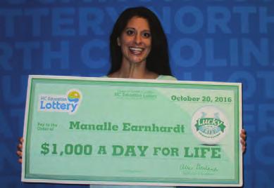 Our Big Winners: Manalle Earnhardt of Salisbury, VA Medical Center Nurse, Lucky For Life Top Prize