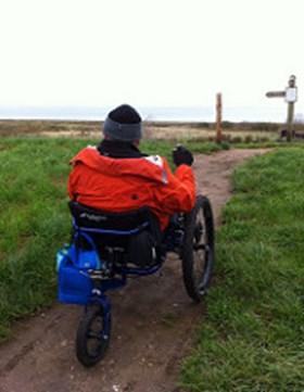 I was joined by George from the Norwich Access Group who used a motorised scooter to audit three routes around Great Yarmouth and by Ally and Stuart from Open Trails to look at North Norfolk.