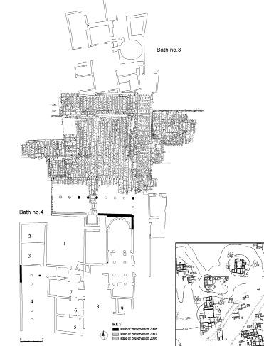 Stanisław Medeksza, Rafał Czerner Fig. 5. Plan of the main town square and bath complexes: no.