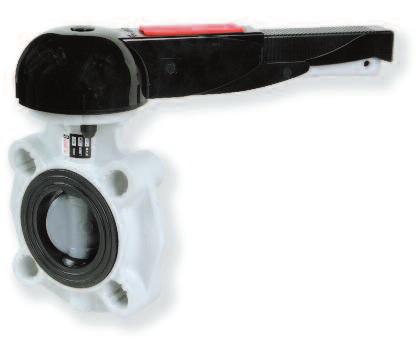 abs Durapipe FK Lugged Butterfly Valve Description: Wafer style butterfly valve for end of line applications, connected to flange, drilled to BS4504 PN10 or ANSI 150 Maximum Fluid Pressure at 20 C: