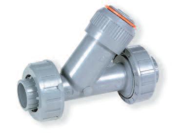 abs Durapipe RV Y-Type Strainer Description: In-line sediment strainer Strainer: Polypropylene 0.5mm mesh (optional stainless steel) End Connections: Solvent socket unions, 1/2 HO UVA 102 51.