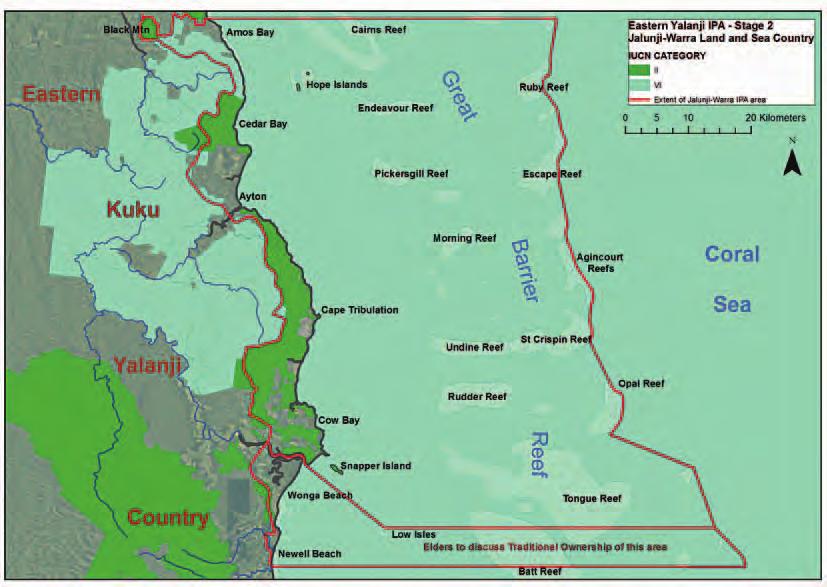 Map 4 Area of the Eastern Kuku Yalanji IPA