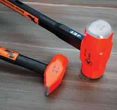 INDESTRUCTIBLE HANDLE HAMMERS Spring steel rods encased in vulcanized rubber provide the ultimate striking tool handle Handle absorbs impact and vibration, reducing user fatigue Will