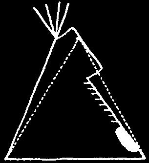 The tipi is not a perfectly symmetrical cone, it is an asymmetrical cone. It is the longer door pole that causes the tipi to tilt to the rear.