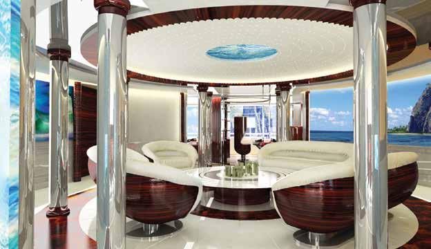 Living Areas Throughout her ten decks, Privilege One features living areas that are both expansive and cosy.
