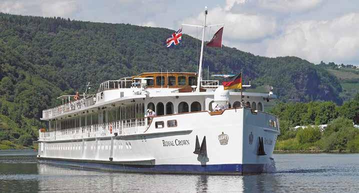 ROYAL CROWN - RIVER CRUISING AT ITS BEST We are delighted to have once again chartered the MS Royal Crown for a river cruise which transports you from Amsterdam to the Bavarian city of Regensburg.