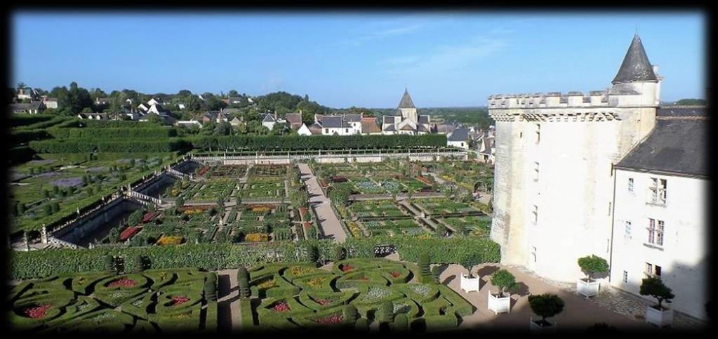 The magnificent chateau and gardens of Villandry In between, you have the opportunity to visit numerous chateaux [Renaissance and Medieval see map below] as well as Europe s largest monastic complex,