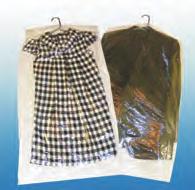 Polythene Clo thes Bags Transparent polythene garment covers available in a range of