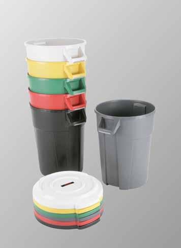 The Titan range of bins comes in two sizes (85l and 120l) and 6 colours with the option of a funnel lid on the 120l bin.