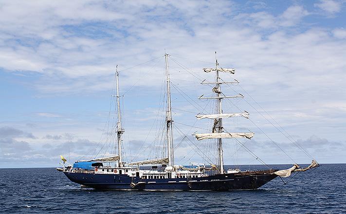 Launched in 1997, this elegant 216 feet (66 meters) barquentine is the most apt way to visit these islands made famous by Charles Darwin.