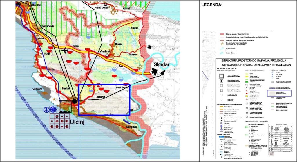 3. PLANSKI OSNOV Prostorni plan Crne Gore (PPCG) U prostornom planu Crne Gore područje Ulcinjske solane je planirano kao dio razvojnog koridora 3. Ulcinj Bar Budva Boka Kotorska. U tački.