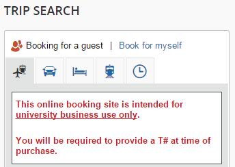 Above the search box you should now see: Booking for a guest 2.