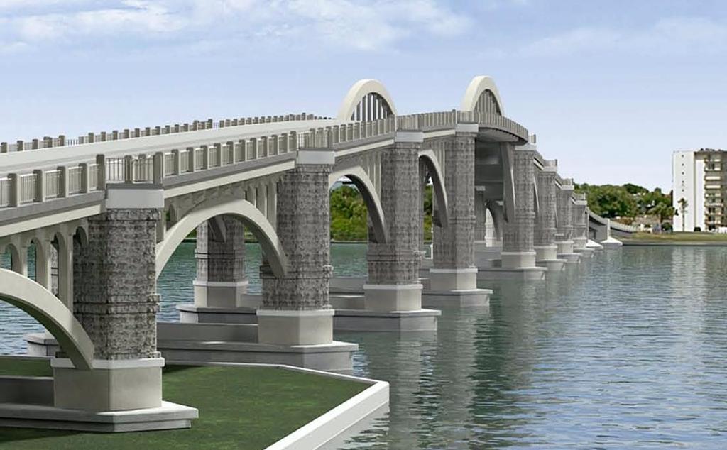 REDEVELOPMENT PROJECT & PROGRAM HIGHLIGHTS THE NEW VETERAN S MEMORIAL BRIDGE HONORS THOSE WHO SERVED Volusia County is moving forward with a new high rise bridge that will replace the draw bridge