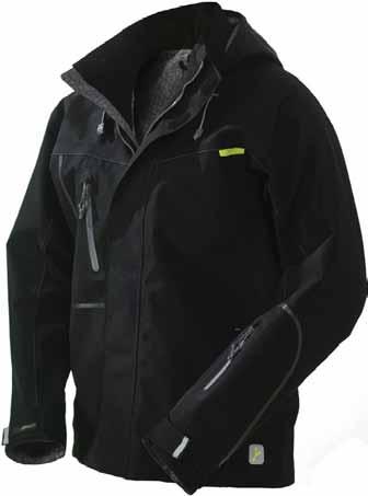 GENERATION Y 17 Water and windproof and breathable. Made from recycled materials. Detachable hood. Fleece lined high collar. Drawstring to adjust hood easily.