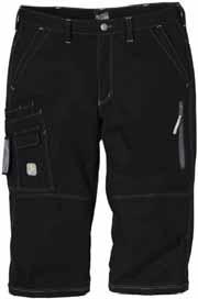 pockets - reinforced with Cordura - that open from the inside and allow the height of the kneepads to be adjustable / Leg bottoms