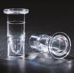 5504 1mL sample cup for 12mm & 13mm tubes, PS 1000 5505 2mL sample cup for 16mm tubes, PS 1000 5504 5505 False Bottom Sample Cups Globe Scientific's false bottom tubes are designed for use as a