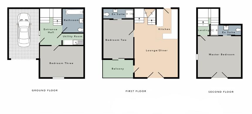 7m/ 7 2 x 8 8 Total floor area 116 sqm/ 1249 sqft HOUSE 2 Living/ Kitchen Area (max) 6.2m x 8.
