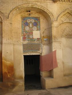 Figures 8: The paintings on Ganjali Khan bath entrance in Kerman, on