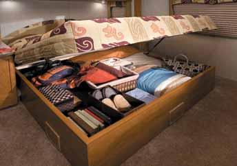 Under-Bed Storage provides a whole lotta space for you to fill with extra sheets, towels, games, crafts or whatever you like.
