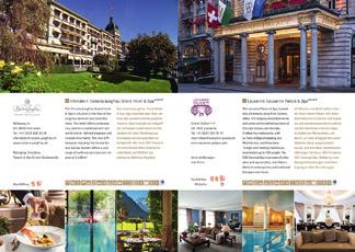 Editorial concept The Swiss Deluxe Hotels guide presents all 41 Swiss Deluxe Hotels in words and pictures, together with all the contact details and relevant information.