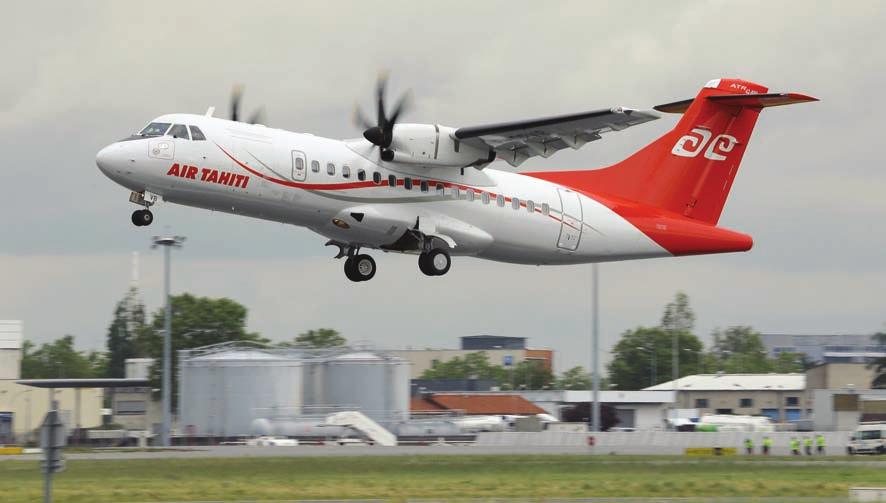 Air Tahiti was one of a number of carriers to take delivery of their first examples of the ATR 42-600 this year ATR 42/72 This year ATR has continued to rack up the orders for the latest iterations