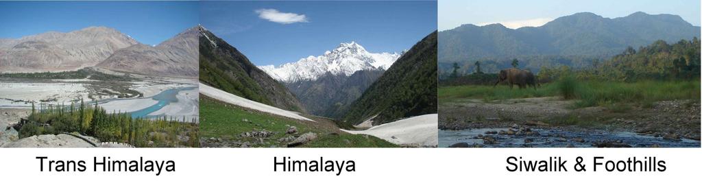 HIMALAYAN BIODIVERSITY CONSERVATION IN THE HIMALAYAN REGION Himalayan Landscape encompasses great diversity of landforms The