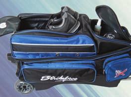 2- ball tote Bottom bag features easy open front load design Large front accessory
