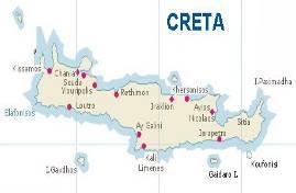 Regiunea Chania ( Hania ), care se află în extrema de Vest a Cretei, se caracterizează prin frumuseţea sa unică, având nenumărate plaje nisipoase, strâmtori, peșteri, crânguri vaste de măslini și