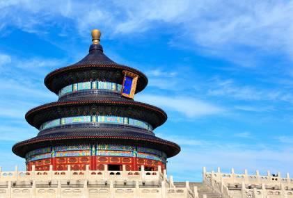 Temple of Heaven Sightseeing Tour Travel southeast to visit the Temple of Heaven, the largest ancient imperial worship center,