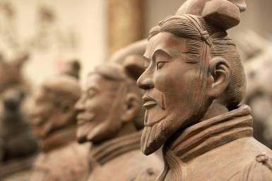 created to guard the tomb of Emperor Qin Shihuang and to protect him in the afterlife.
