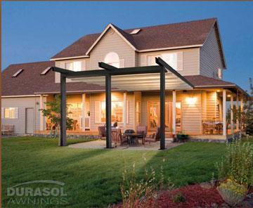 deck to the largest patio European Engineering and Italian Style Better Outdoor Living in America Standard Features: Windproof up to 125 mph Rainproof Fully Integrated Rainwater Management System