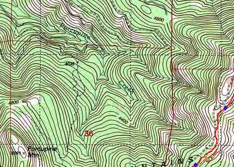 6-5020 ft SodaWild - Soda Mountain Wilderness boundary - mi 1722.