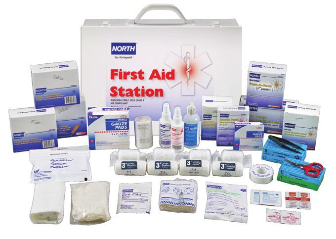 100, 150, 200 Person First Aid Steel Stations Item Number Kit Description Type Class FAK100CAB-CLSB 100