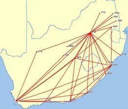 SAA s mandate is to be the African Airline with global reach Through its established network SAA provides: Intercontinental connections to major cities
