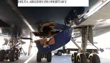 Engagement with All Airport Operators Delta B747-400 Damage From Runway Center Light No abnormalities observed during taxi, takeoff or climb During cruise, the flight crew observed the cabin altitude