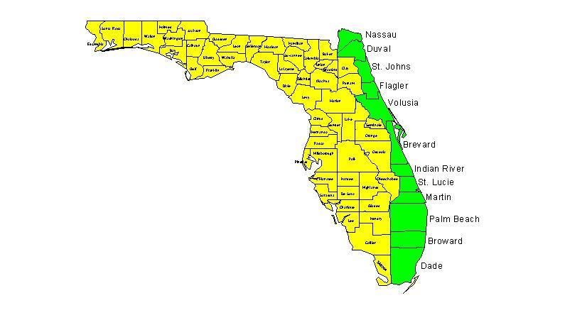 LOCAL SPONSOR OF THE ATLANTIC INTRACOASTAL WATERWAY IN FLORIDA DISTRICT BOUNDARIES 12 Appointed Commissioners Six staff