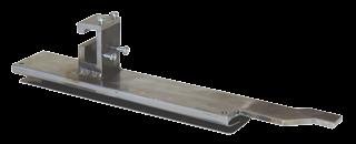5 (40mm) Weight: 65lbs (Including (1) 10lbs weight) Walkable Overlap Weld HEM GUIDE Perfect for the finishing