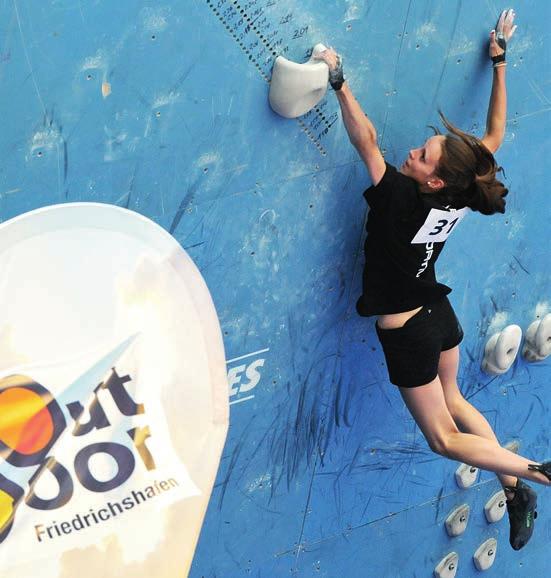 SEE, FEEL AND EXPERIENCE THE OUTDOOR FEELING Extensive special exhibitions, bouldering competitions and much more round off the OutDoor.
