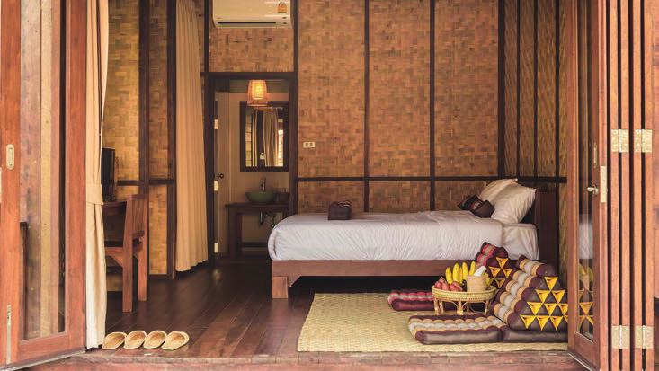 Each teakwood villa consists of a bedroom suite, a study area, a spacious marble bathroom and an open-air balcony. 62 Tambon Suthep, 053-271-200. www.villamahabhirom.
