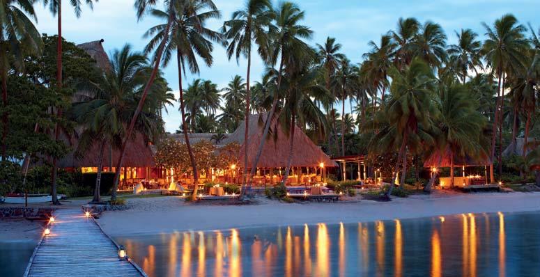 Jean-Michel Cousteau Resort Fiji Islands Located on the site of a former coconut plantation, the resort is built out of local timbers.
