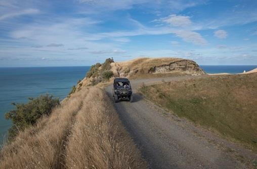 Page 13 Day 13 This morning enjoy a Property Tour by Can-Am. Your guide will take you to the furthermost reaches of the property with views south towards Ocean Beach and Bare Island.
