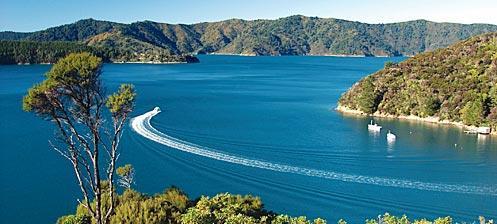 The resort is located in the tranquil Marlborough Sounds region.