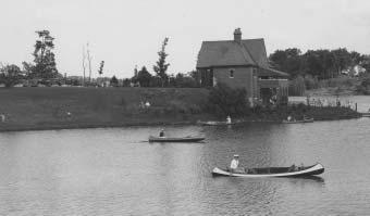 The Bovee Cider Mill became an important business in the Village of Newburg, producing up to 25,000 gallons of cider a year. The lake and surrounding land became part of Hines Park.